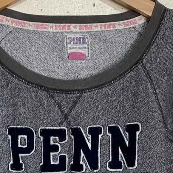 Pink Victoria Secret S "Penn State" sweatshirt with front pocket Collab Y2K - Picture 5 of 5
